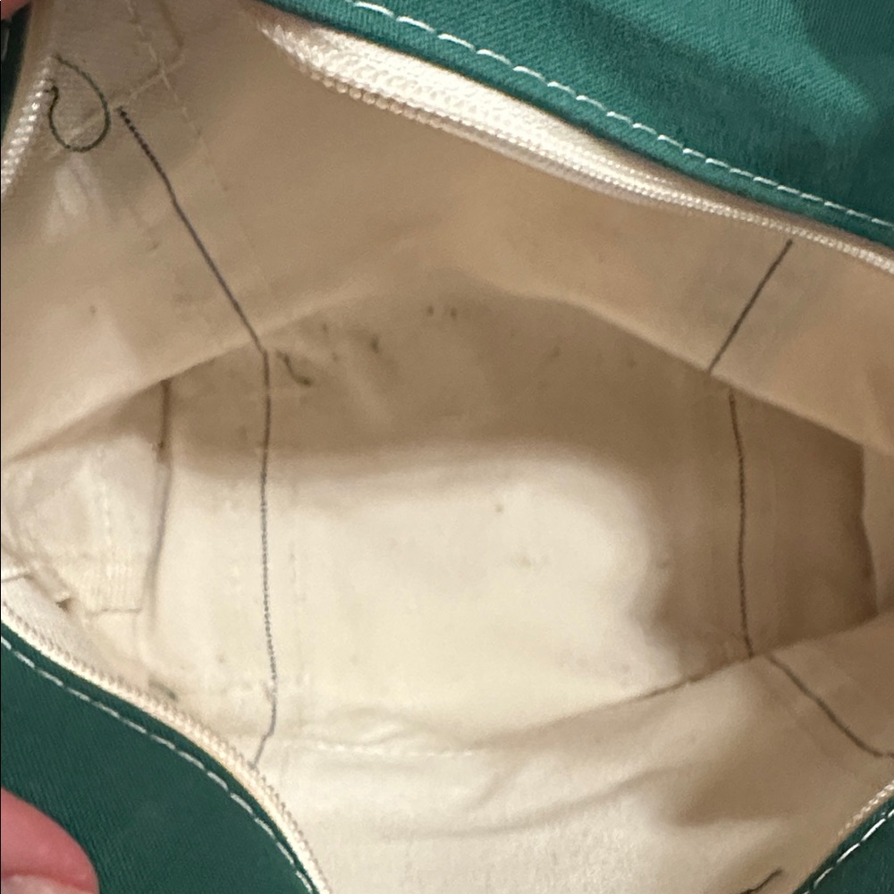 L.L. Bean Small Boat and Tote Zip Top – Green Trim “Unbothered” | Made in USA - Picture 9 of 9